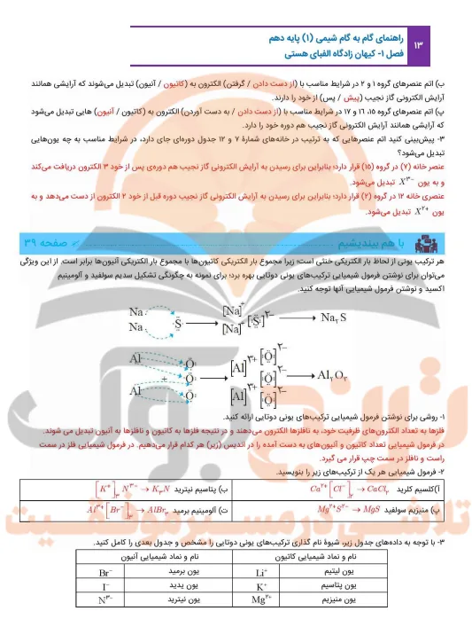 گام به گام شیمی دهم تجربی و ریاضی
