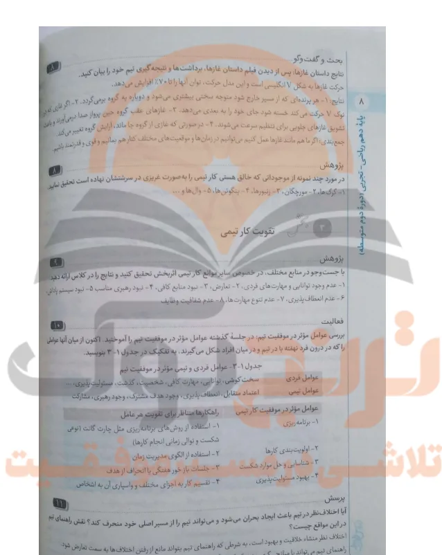 جزوه کارگاه کار آفرینی و تولید دهم تجربی، ریاضی و انسانی