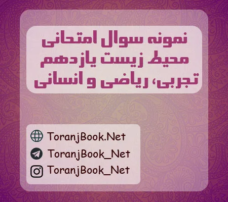 نمونه سوالات امتحانی انسان و محیط زیست یازدهم تجربی، ریاضی و انسانی