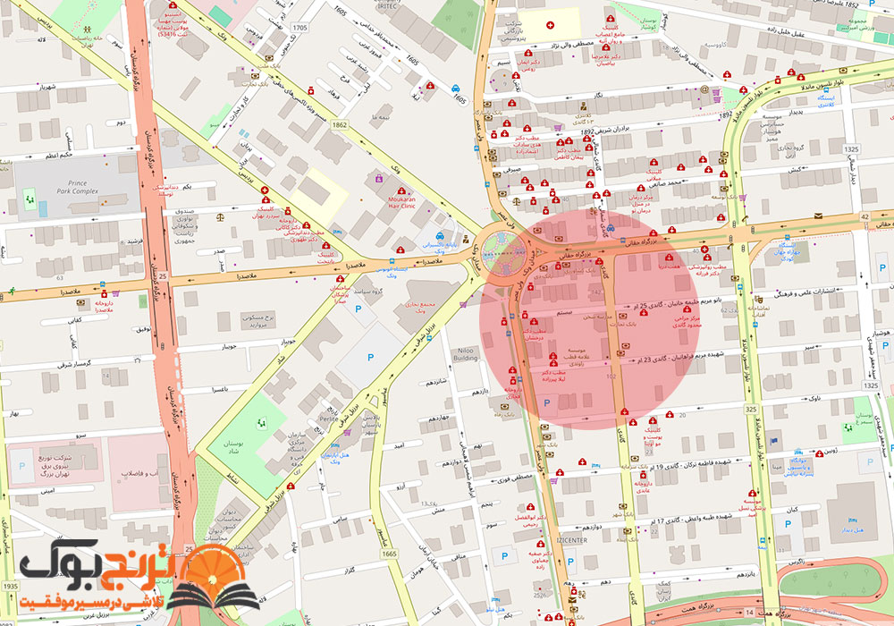لوکیشن پانسیون مطالعاتی دخترانه شمال تهران