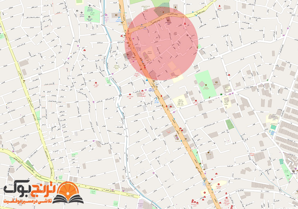 لوکیشن پانسیون مطالعاتی دخترانه پسرانه قلهک تهران