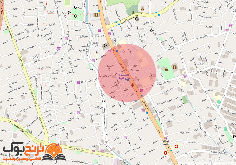 لوکیشن پانسیون مطالعاتی دخترانه شریعتی تهران