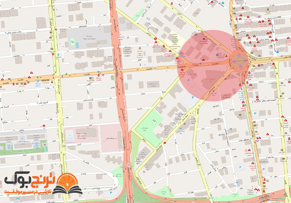 لوکیشن پانسیون مطالعاتی دخترانه پسرانه شمال تهران