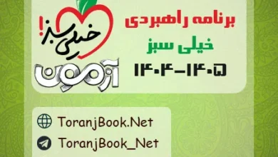 برنامه راهبردی آزمون های تستی و تشریحی خیلی سبز 1405-1404